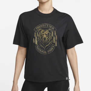 Smokey Bear Protect Our National Parks Vintage TShirt, Parks Over Profit Granola Girl Shirt, Camping Crew Tee
