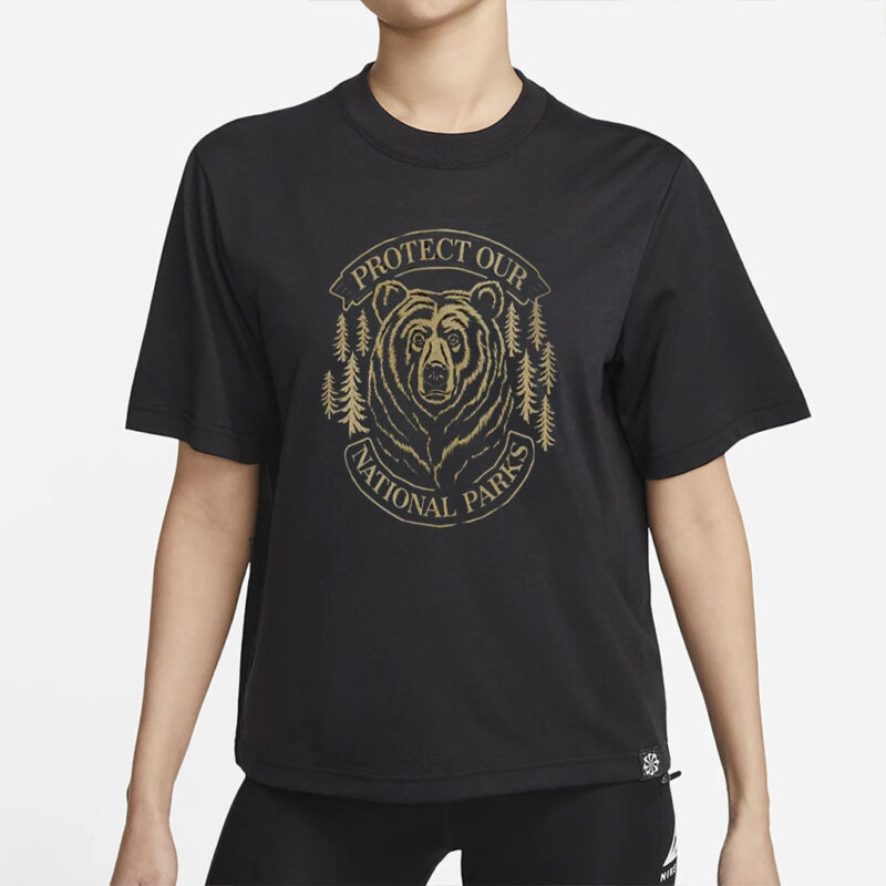 Smokey Bear Protect Our National Parks Vintage TShirt, Parks Over Profit Granola Girl Shirt, Camping Crew Tee