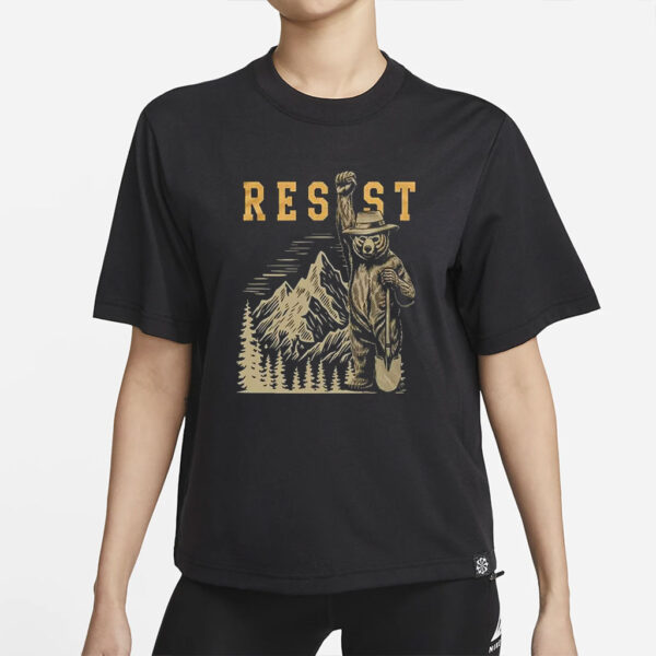 Smokey Bear Resist Comfort Colors Shirt, Parks Over Profit Granola Girl Shirt, Protect Our National Parks T-Shirt, Camping Crew Tee