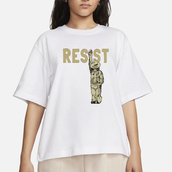 Smokey Bear Resist Shirt, Comfort Colors Shirt, Environmental Activism Tee, National Park Shirt, Protect Our National Parks Shirt