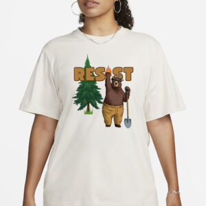 Smokey Bear Resist Shirt, Environmental Activism Tee, National Park Shirt, Protect Our National Parks Shirt, Parks Over Profit Granola Girl