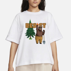 Smokey Bear Resist Shirt, Environmental Activism Tee, National Park Shirt, Protect Our National Parks Shirt, Parks Over Profit Granola Girl
