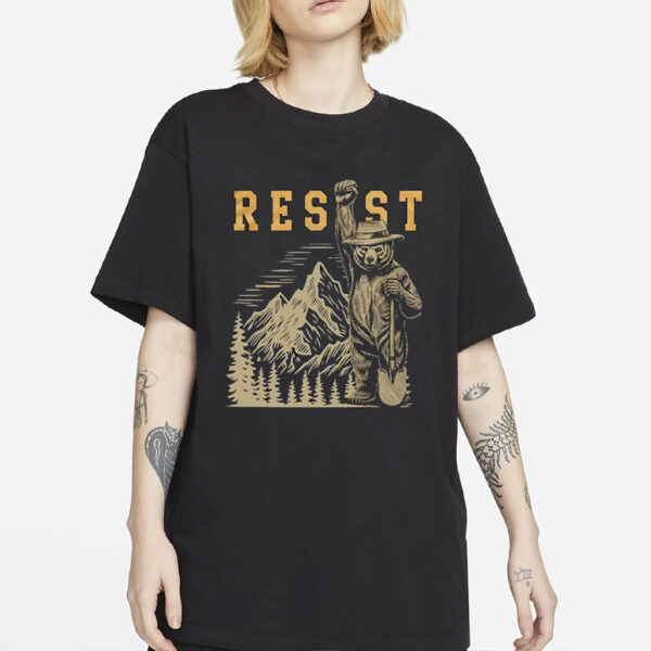 Smokey Bear Resist Shirt, Parks Over Profit Granola Girl Shirt, Protect Our National Parks T-Shirt, Camping Crew Tee, For Her