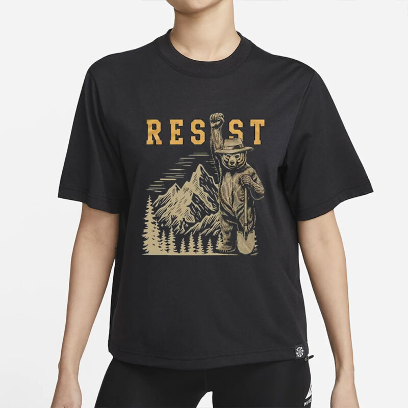 Smokey Bear Resist Shirt, Parks Over Profit Granola Girl Shirt, Protect Our National Parks T-Shirt, Camping Crew Tee, For Her