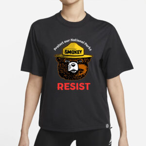 Smokey Bear Shirt, National Park Protest T-shirt, Retro Vintage Forest Service Tee, Park Service Apparel, Resist Bear Tshirt