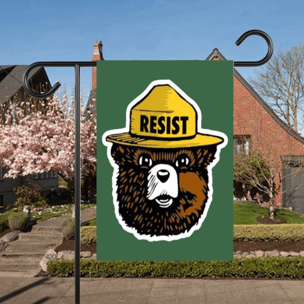 Smokey the Bear Resist 2025 Flag