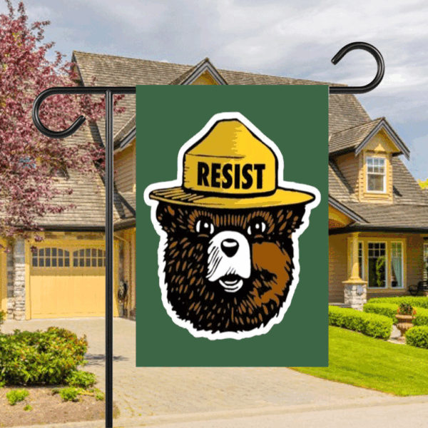 Smokey the Bear Resist 2025 Flag