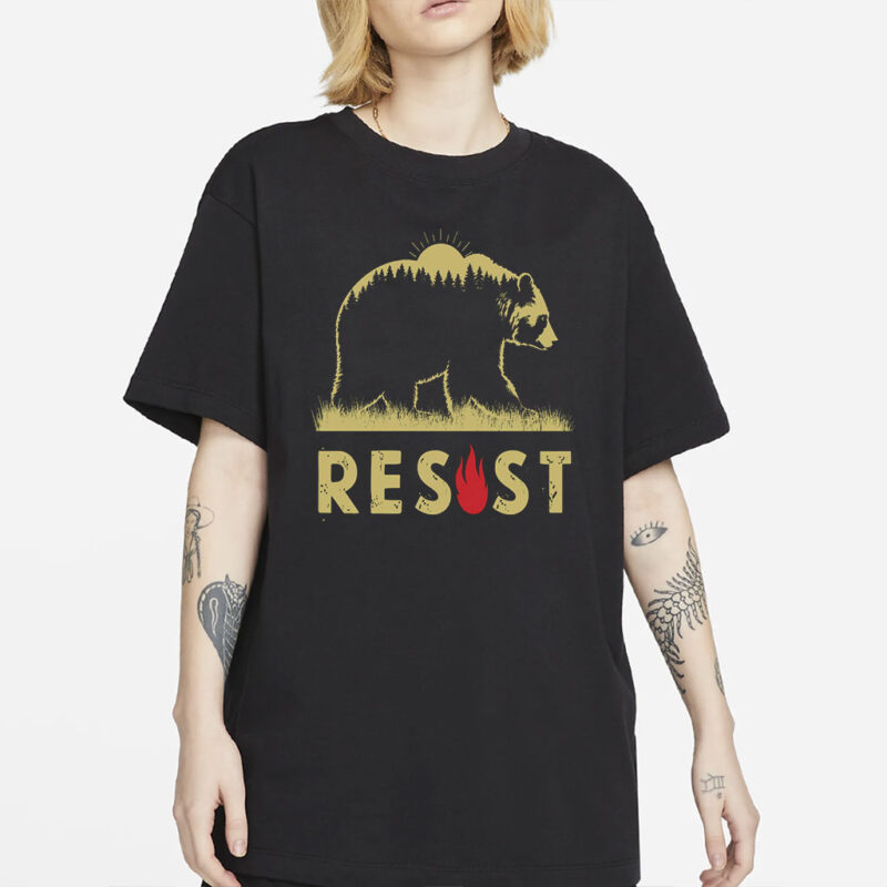 Smokey the Bear Resist t-shirt, Smokey Bear t-shirt, women Resist Bear t-shirt, men Resist Bear t-shirt