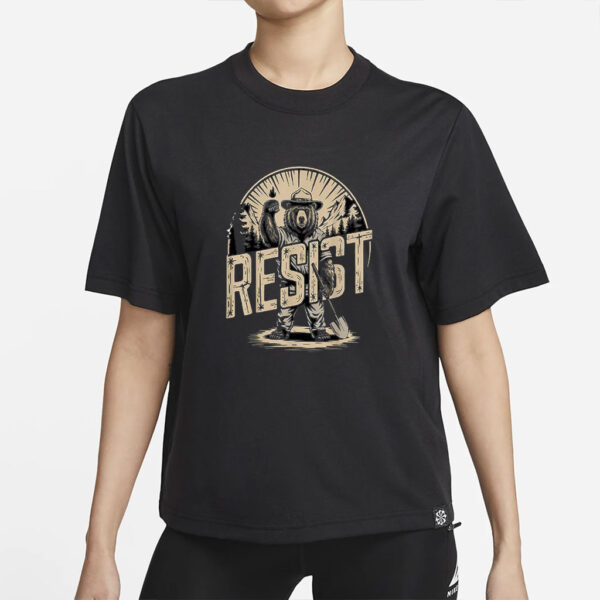 The Bear Resist Png, Bear Resist Png, Resist Fascism National Parks Png, Protect Our National Parks Png, Resist Png, Anti Trump shirt