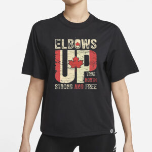 Unisex Fit, Elbows Up Shirt, Canadian Pride Tee, Anti Tarrifs, Support Canada, Trump Canadian Supporter T-shirt, Canada Strong
