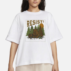 fdt resist bear t-shirt shirt protect our national parks tshirt national forest t-shirt camp tee shirt anti trump tee vintage black shirt