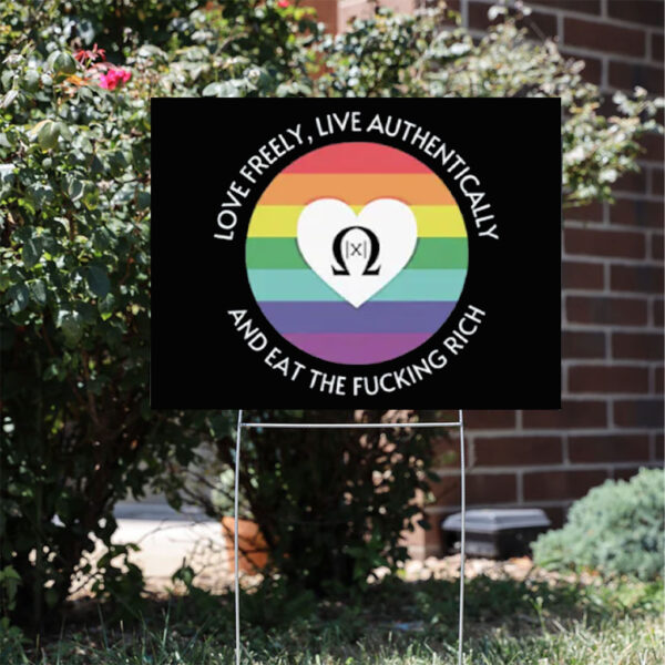 Eat the Rich Anti trump Yard Sign