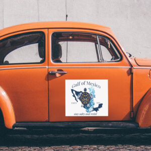 Gulf of Mexico Stay Salty Resistance Sticker