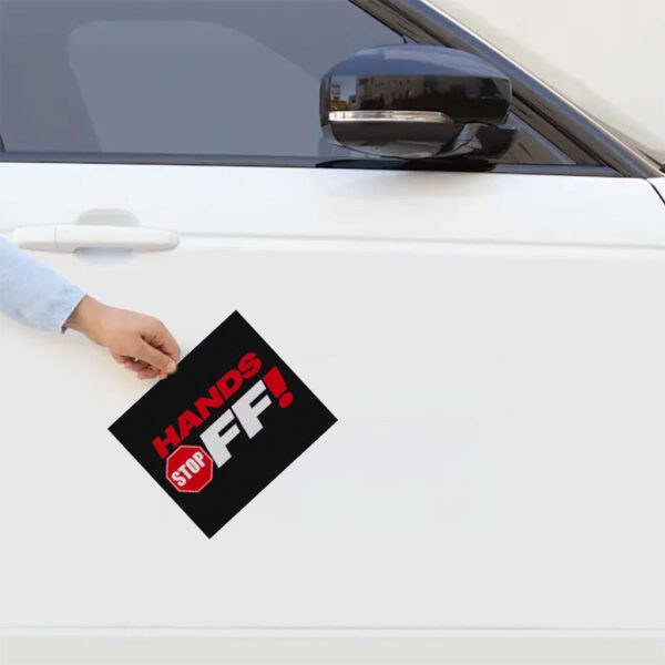 Hands Off Protest Graphic Sticker