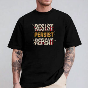 Motivational Workout Resist Persist Repeat Shirt