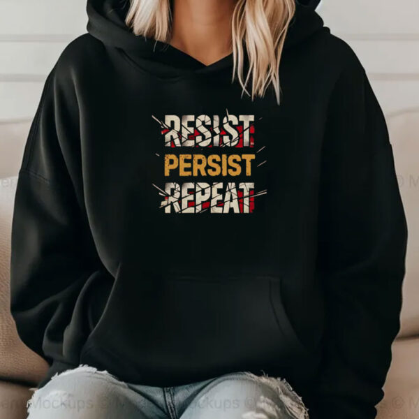 Motivational Workout Resist Persist Repeat Shirt