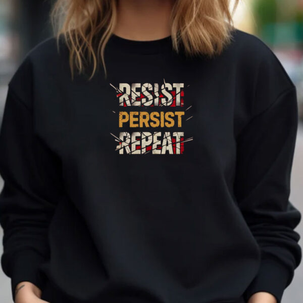Motivational Workout Resist Persist Repeat Shirt
