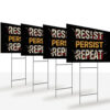Motivational Workout Resist Persist Repeat Yard Sign
