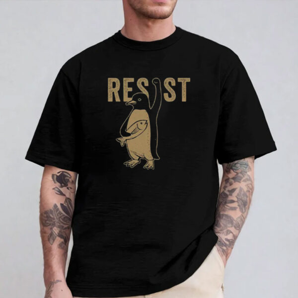 Penguins Resist Shirt, Penguins Against Tariffs Shirt