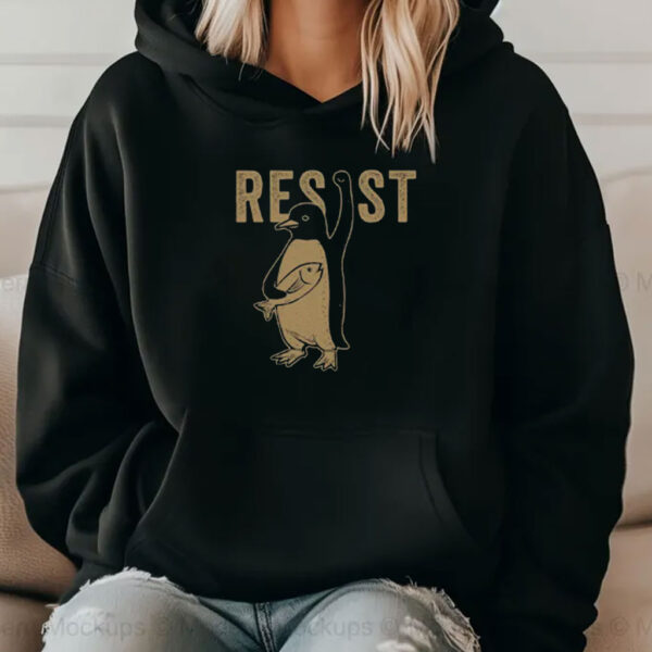 Penguins Resist Shirt, Penguins Against Tariffs Shirt
