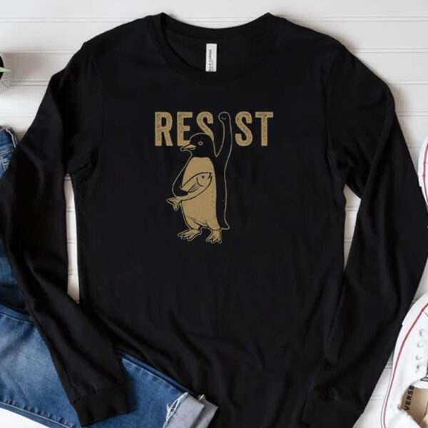 Penguins Resist Shirt, Penguins Against Tariffs Shirt
