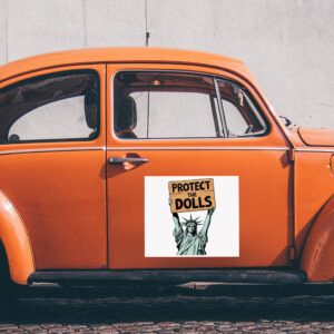 Protect The Dolls Statue Of Liberty Sticker