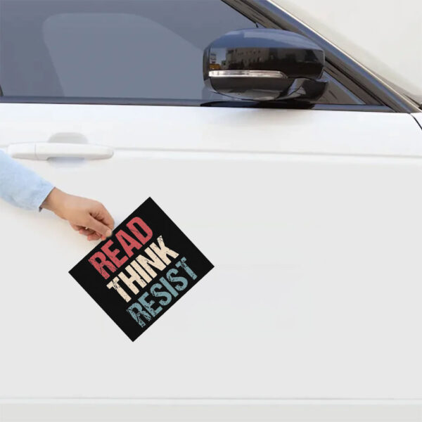 Read Think Resist Sticker