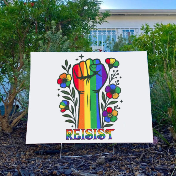 Resist Shirt, Antifascist Banned Books Yard Sign