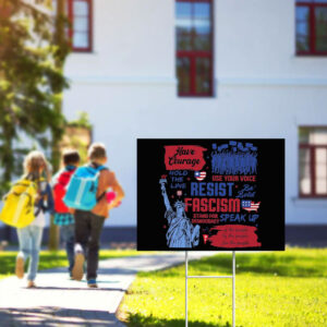 Resist Sign, Liberal Activist Yard Sign