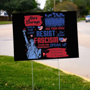 Resist Sign, Liberal Activist Yard Sign