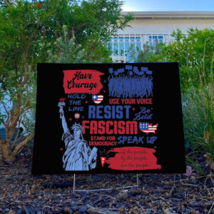 Resist Sign, Liberal Activist Yard Sign
