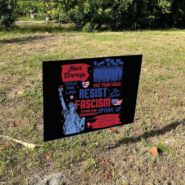 Resist Sign, Liberal Activist Yard Sign