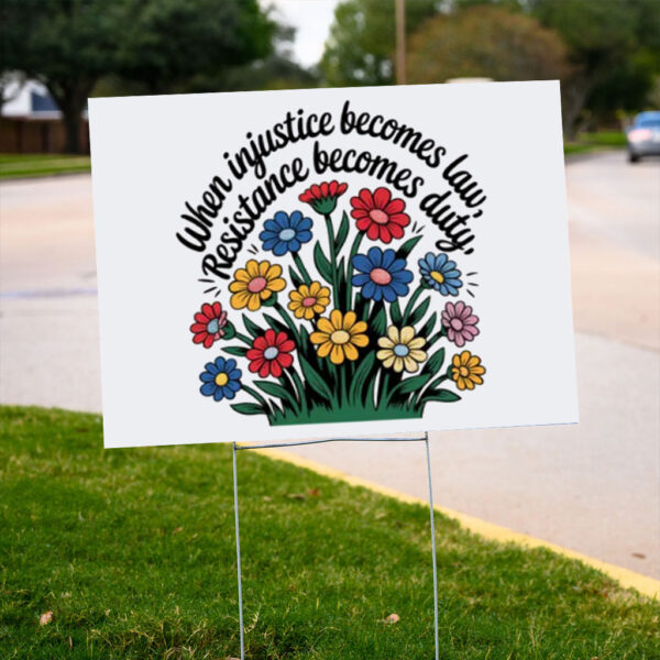Resistance Duty Anti Facsim Yard Sign