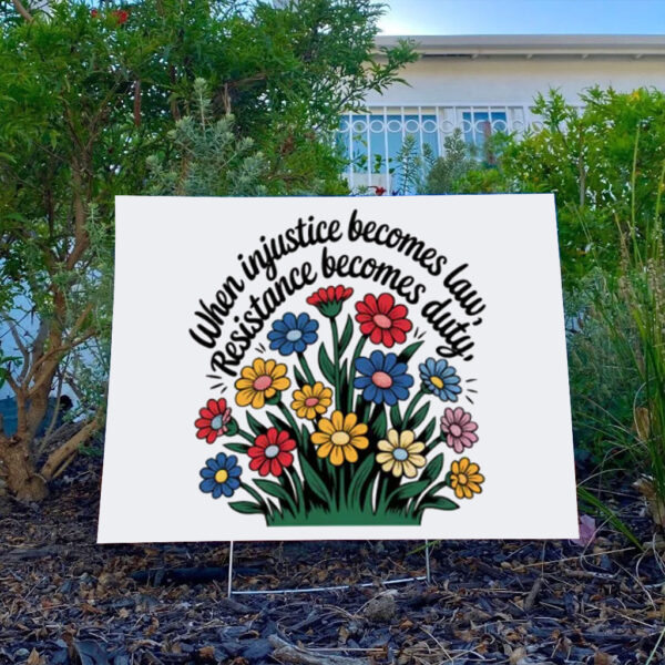 Resistance Duty Anti Facsim Yard Sign