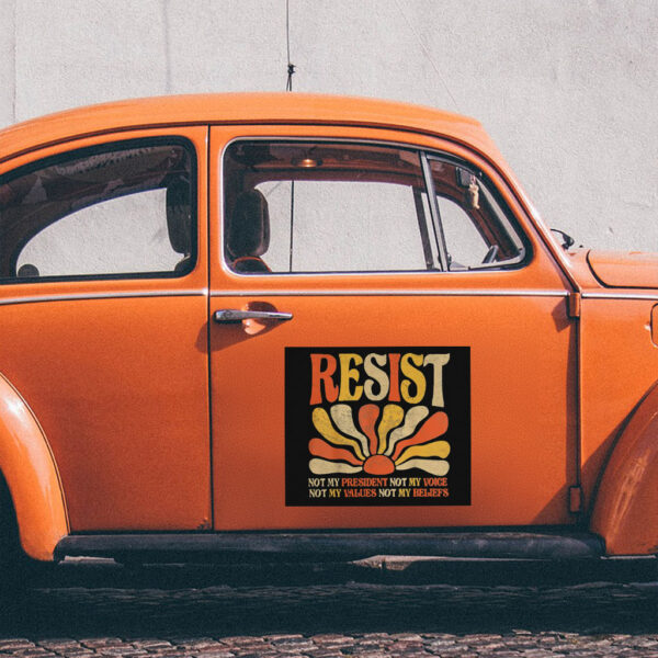 Retro 8647, Political Protest Sticker