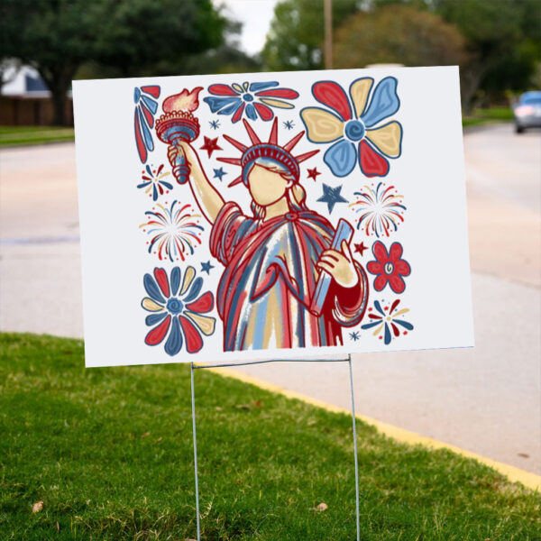 Statue of Liberty, Resist Yard Sign
