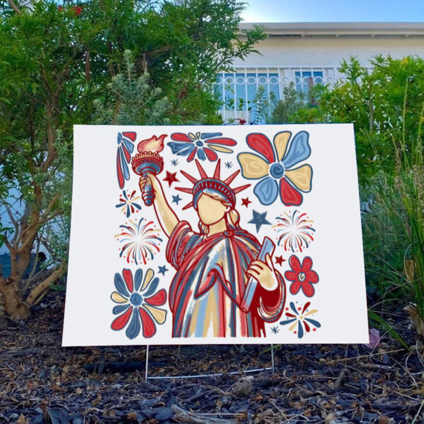 Statue of Liberty, Resist Yard Sign