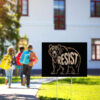 Vintage The Resist Bear Yard Sign