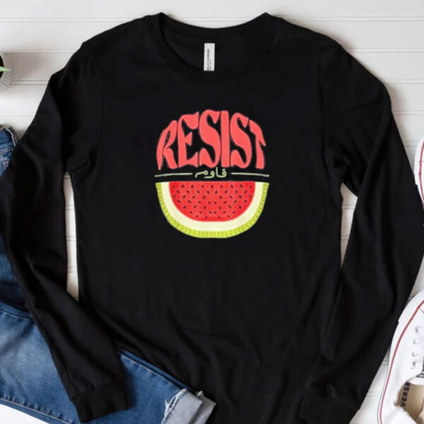Watermelon Resist Palestine Arabic Shirt